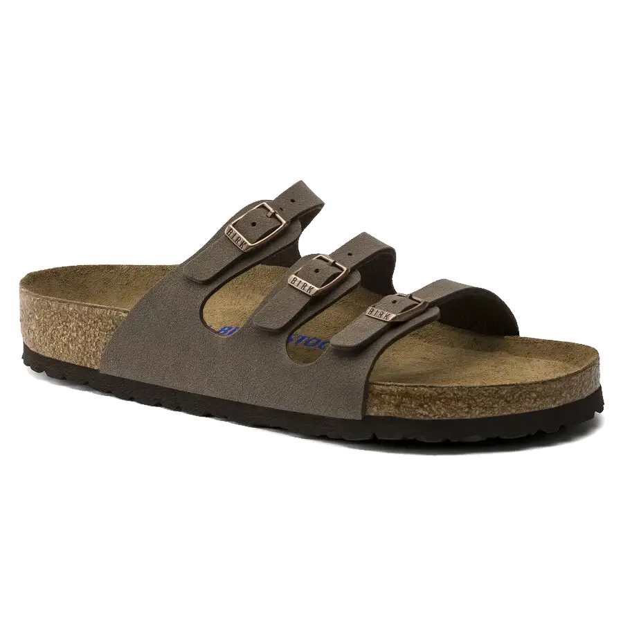 Florida Lit de pied souple Birko-Flor Nubuck Mocca
