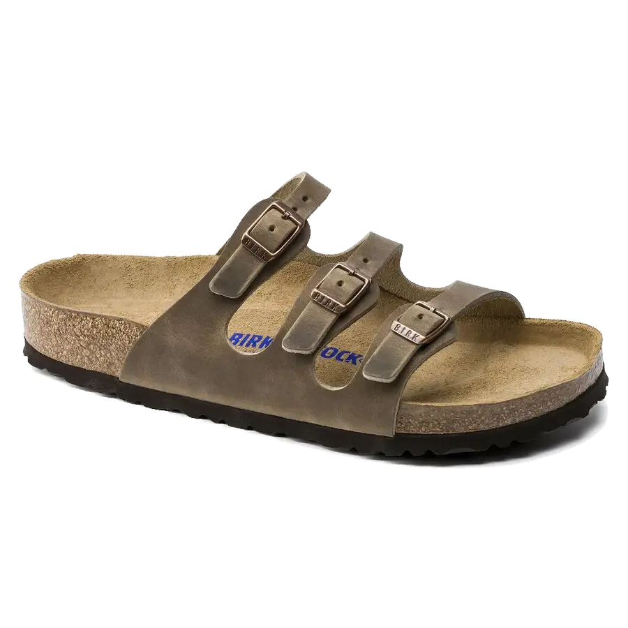 Florida Lit de pied souple Cuir huilé Tobacco Brown