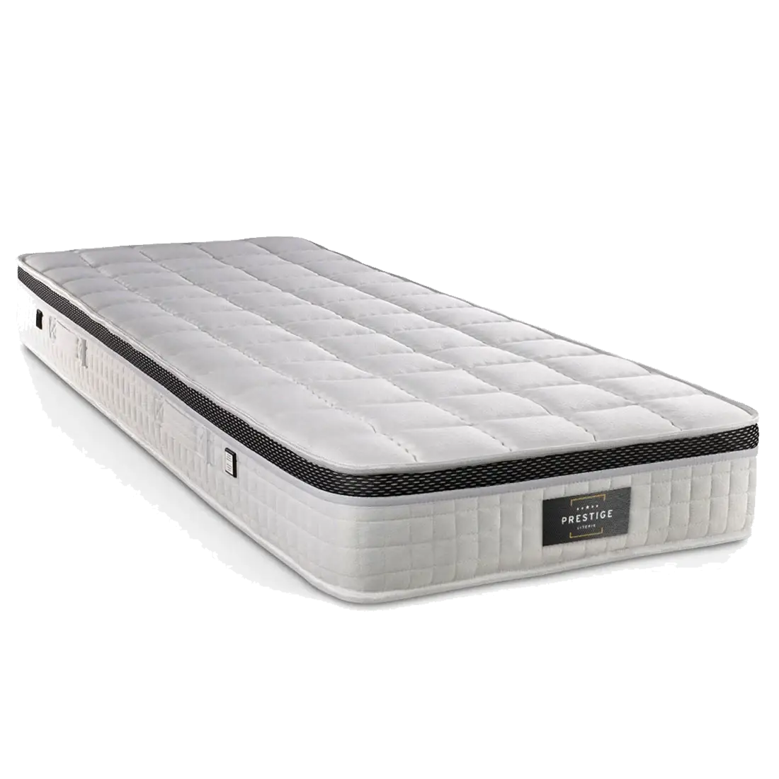 Matelas Supérieur blanc/noir - 90x190 cm