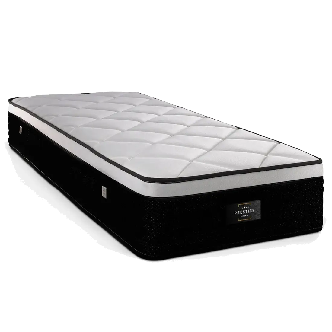 Matelas Suite blanc/noir - 90x190 cm
