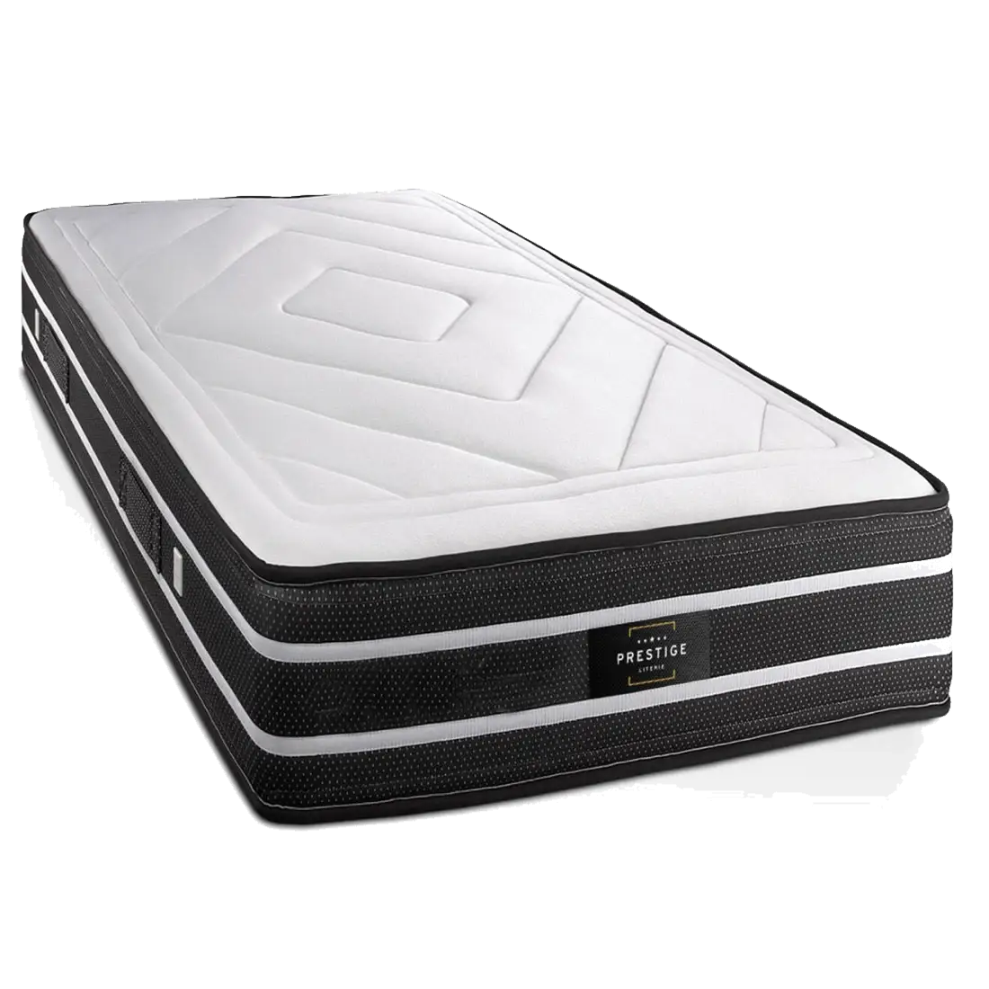 Matelas Exclusive blanc/noir - 90x190 cm