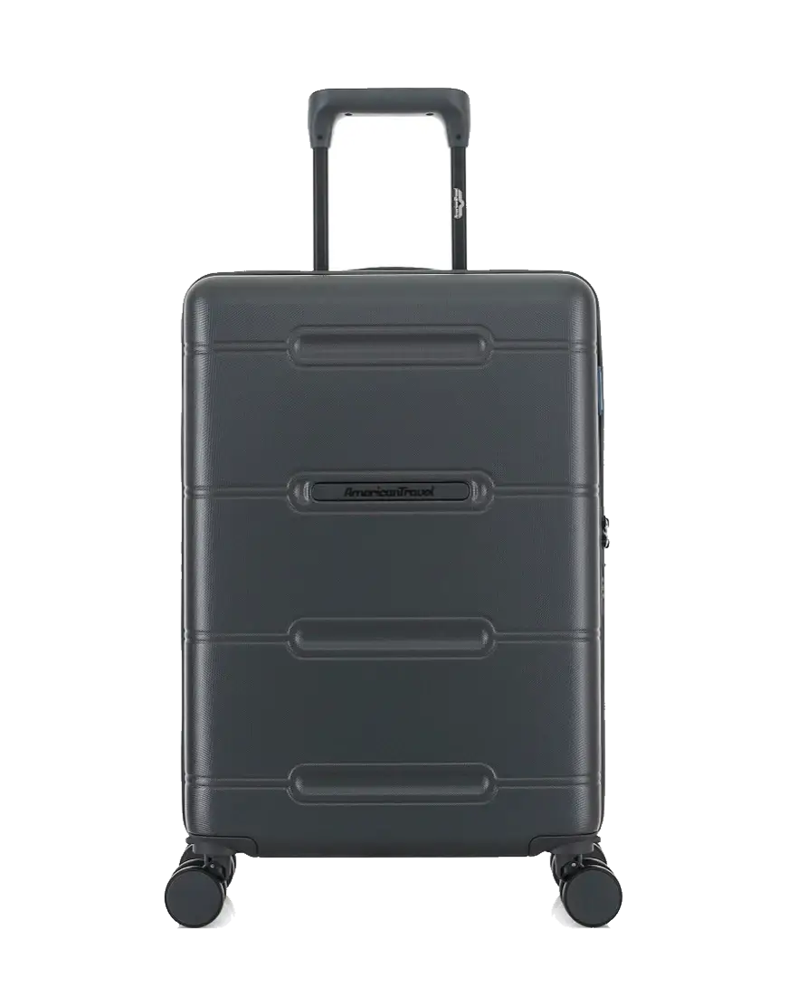 Valise Cabine S 4 roues doubles Cleveland gris foncé - 40,5x60x20 cm