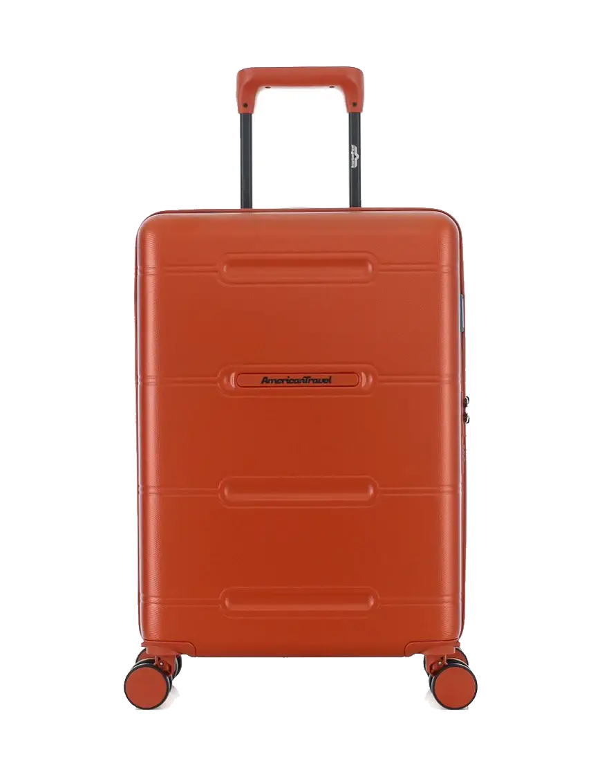 Valise Cabine S 4 roues doubles Cleveland brique - 40,5x60x20 cm