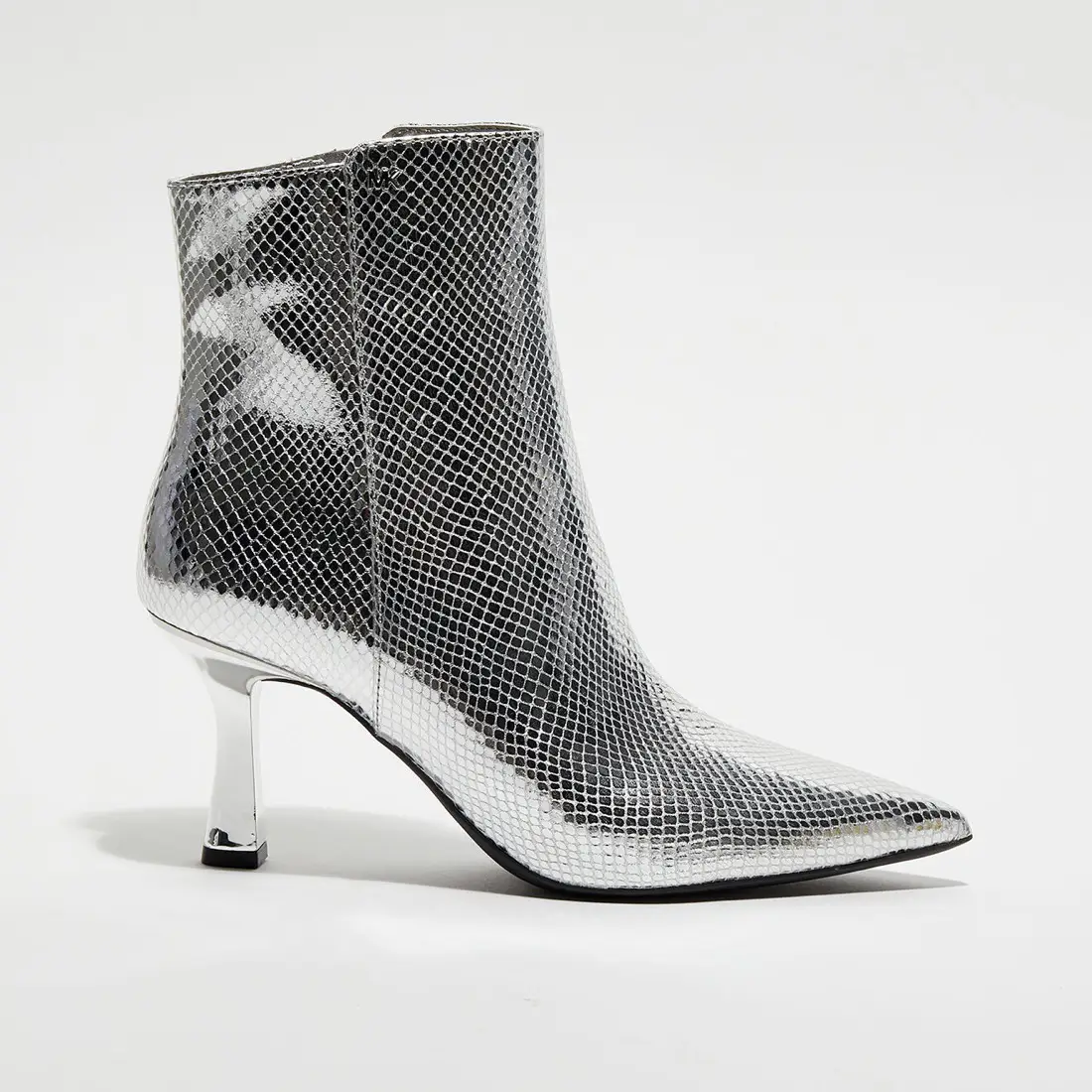 Bottines Cara argentées - Talon 6 cm